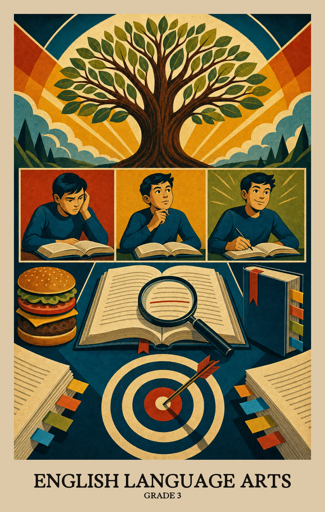 Illustration of what students learn in Grade 3 English Language Arts